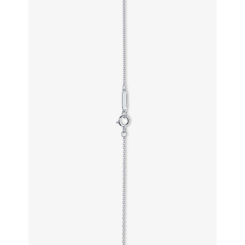 Tiffany & Co T Smile 18ct white gold diamond necklace, UK version