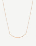 Tiffany T smile small 18ct rose-gold pendant, UK version