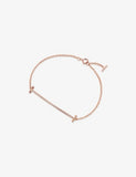 Tiffany 18ct rose-gold diamond bracelet, fits 16cm wrist, imported from the UK