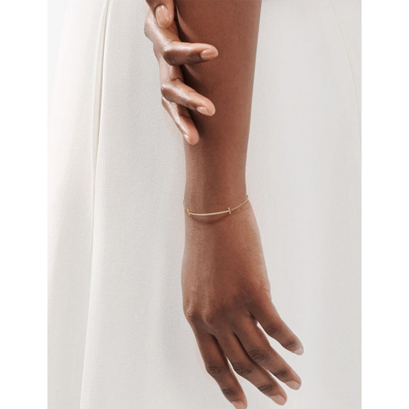 Tiffany T Smile yellow gold diamond bracelet, UK version