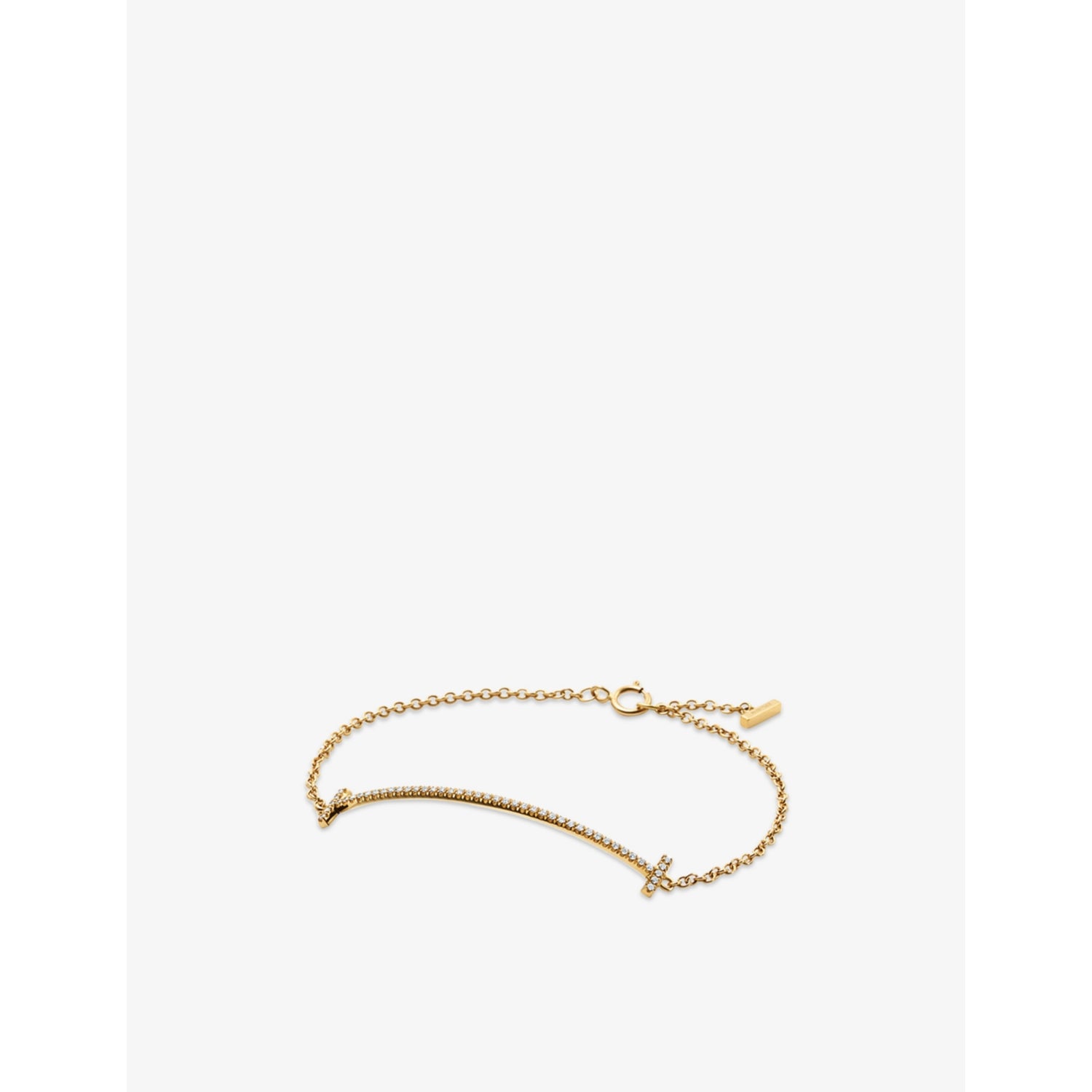 Tiffany T Smile yellow gold diamond bracelet, UK version