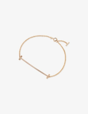 Tiffany T Smile yellow gold diamond bracelet, UK version