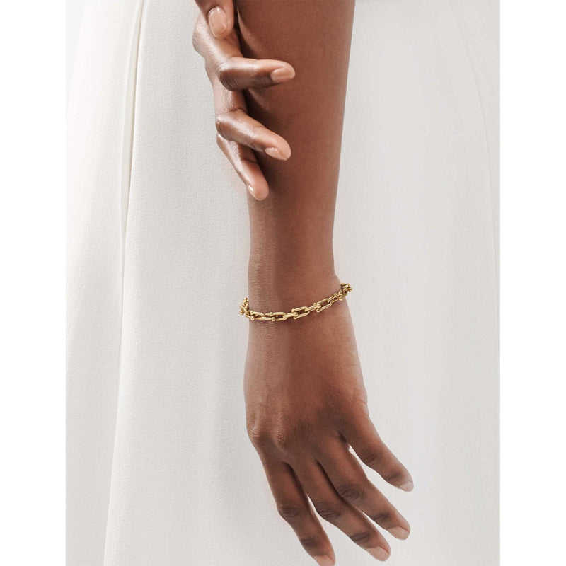 Tiffany & Co HardWear 18ct gold link bracelet size small - British product