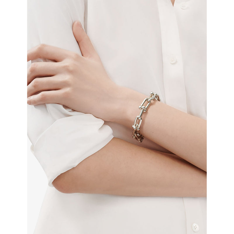 Tiffany HardWear Link sterling silver bracelet, imported from the UK