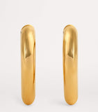 Engelbert Medium Yellow Gold Drop Link Earrings - British product