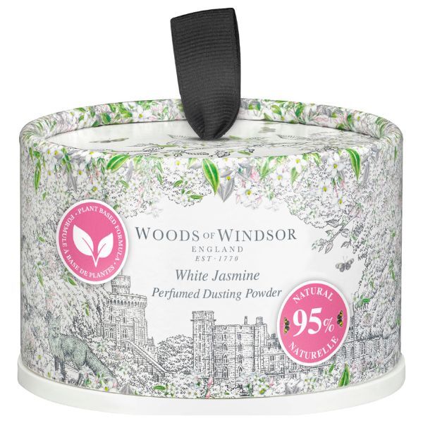 Woods of Windsor White Jasmine dusting powder 100g, UK version