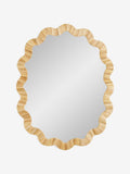 Nina Campbell natural hand woven scallop wall mirror 90cm, UK version