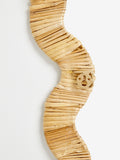 Nina Campbell natural hand woven scallop wall mirror 90cm, UK version