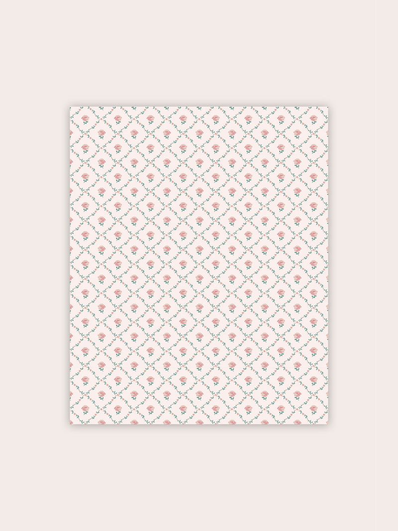 Laura Ashley Coral Pink Kate wallpaper roll (British brand)
