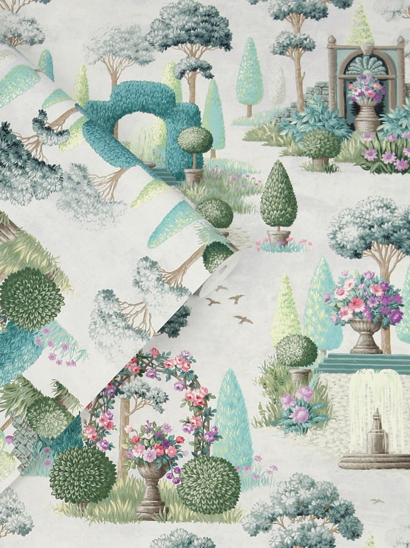 Laura Ashley fern green Naunton Folly wallpaper 10M - British product