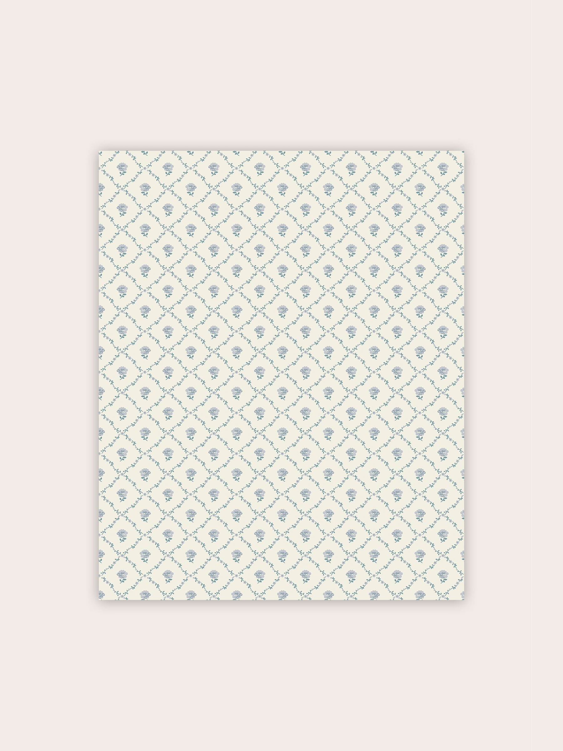 Laura Ashley Seaspray Blue Kate wallpaper 10M, imported from the UK