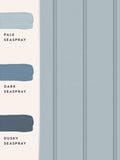 Laura Ashley Seaspray Blue Chalford Wood Panelling wallpaper 10m - British product