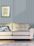 Laura Ashley Seaspray Blue Chalford Wood Panelling wallpaper 10m - British product