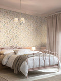 Laura Ashley wallpaper Chalk Pink Wild Meadow 10M (British brand)