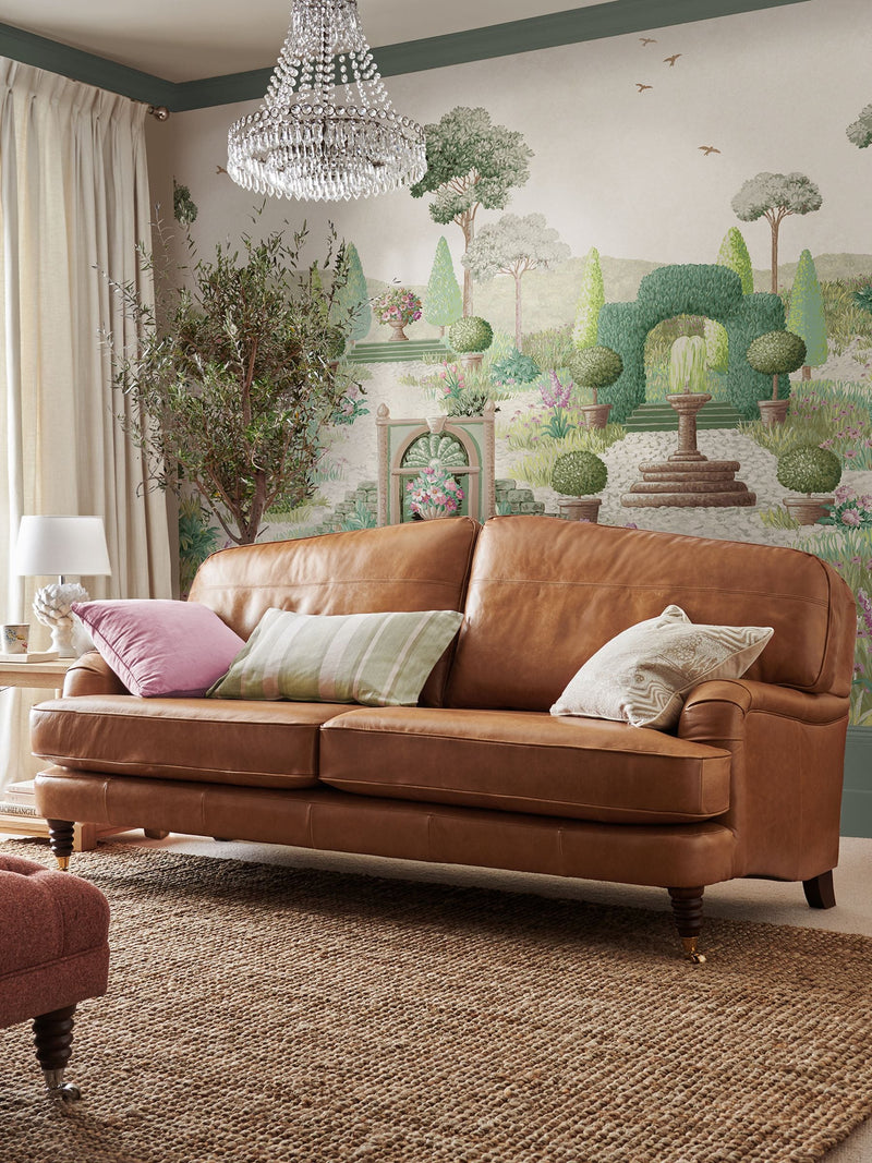 Laura Ashley Fern Green Naunton Folly mural 3m (British brand)