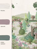 Laura Ashley Fern Green Naunton Folly mural 3m (British brand)