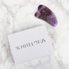 White Lotus Beauty amethyst gua sha facial tool, UK version