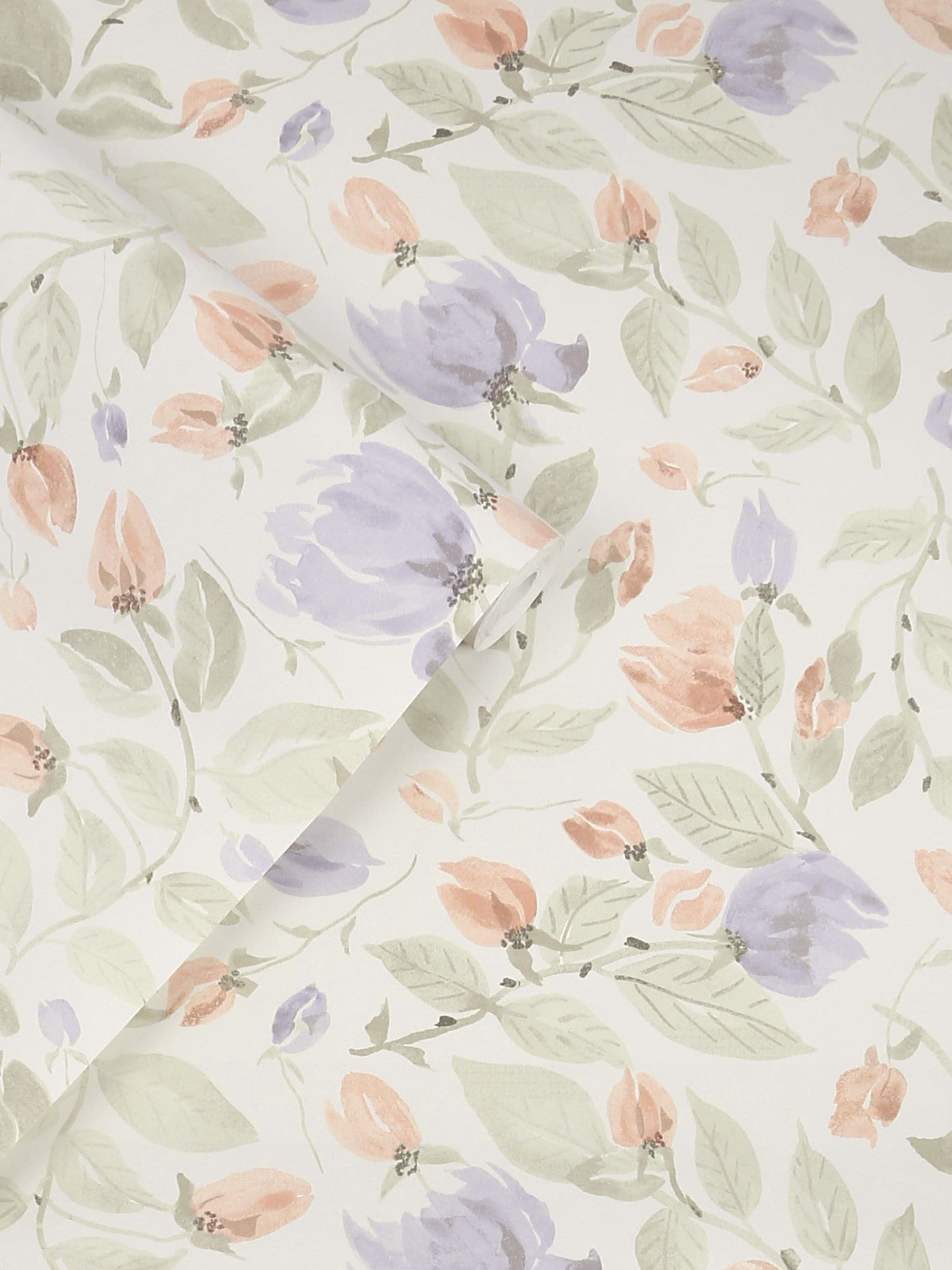 Laura Ashley Orisia Peony wallpaper sage green 10m, imported from the UK