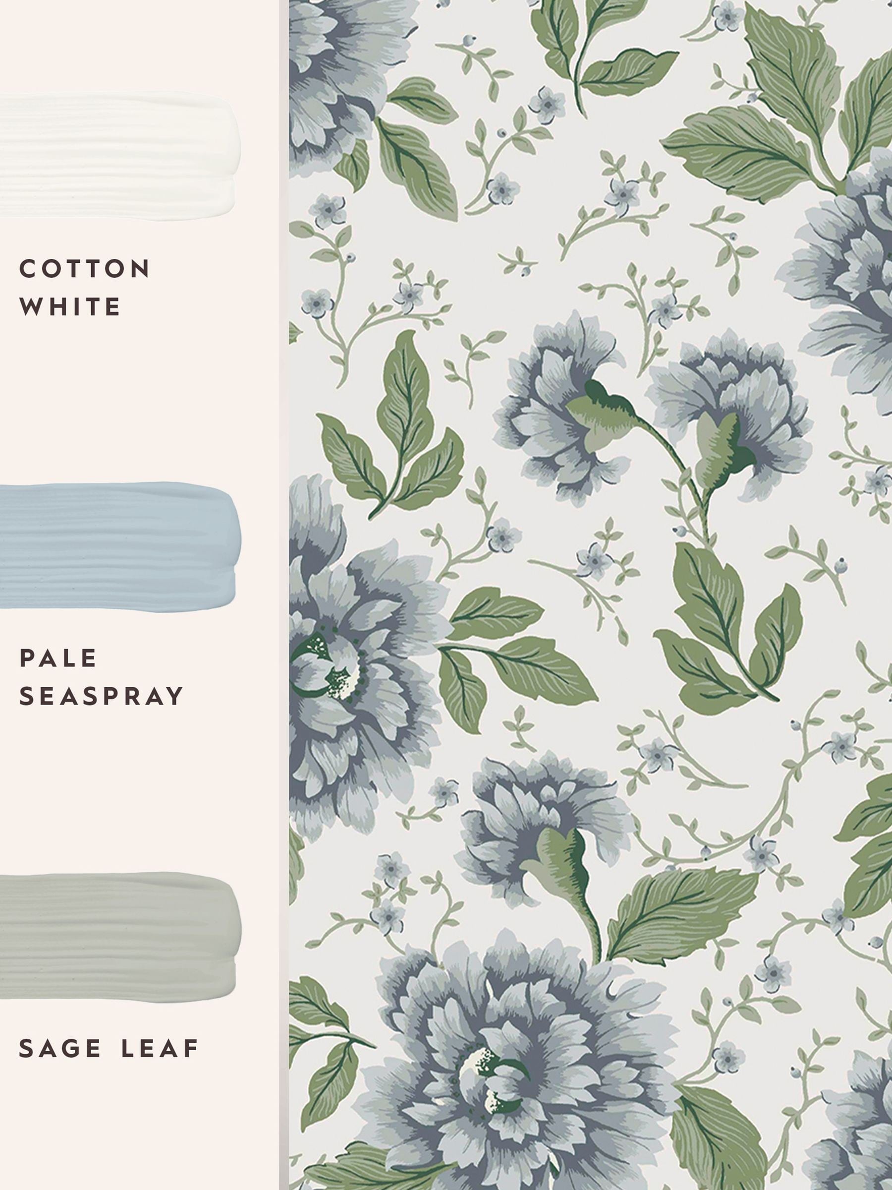 Laura Ashley Pickworth Posy wallpaper 10m - British product