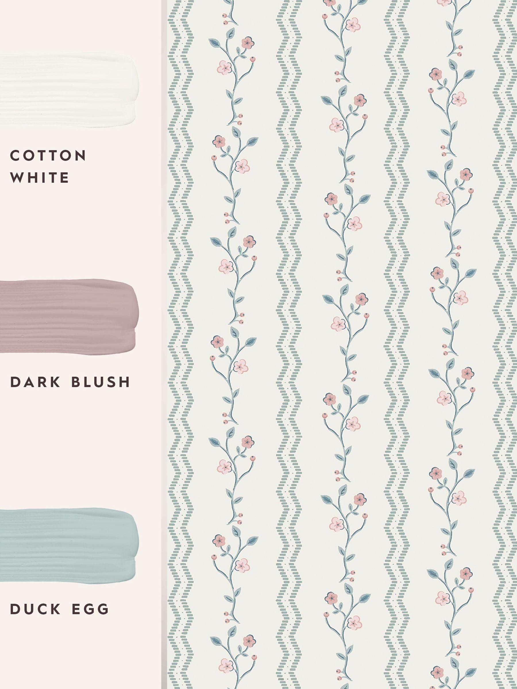 Laura Ashley Blencow Stripe wallpaper 10m - British product