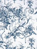 Laura Ashley Tuileries wallpaper in Midnight Blue, imported from the UK