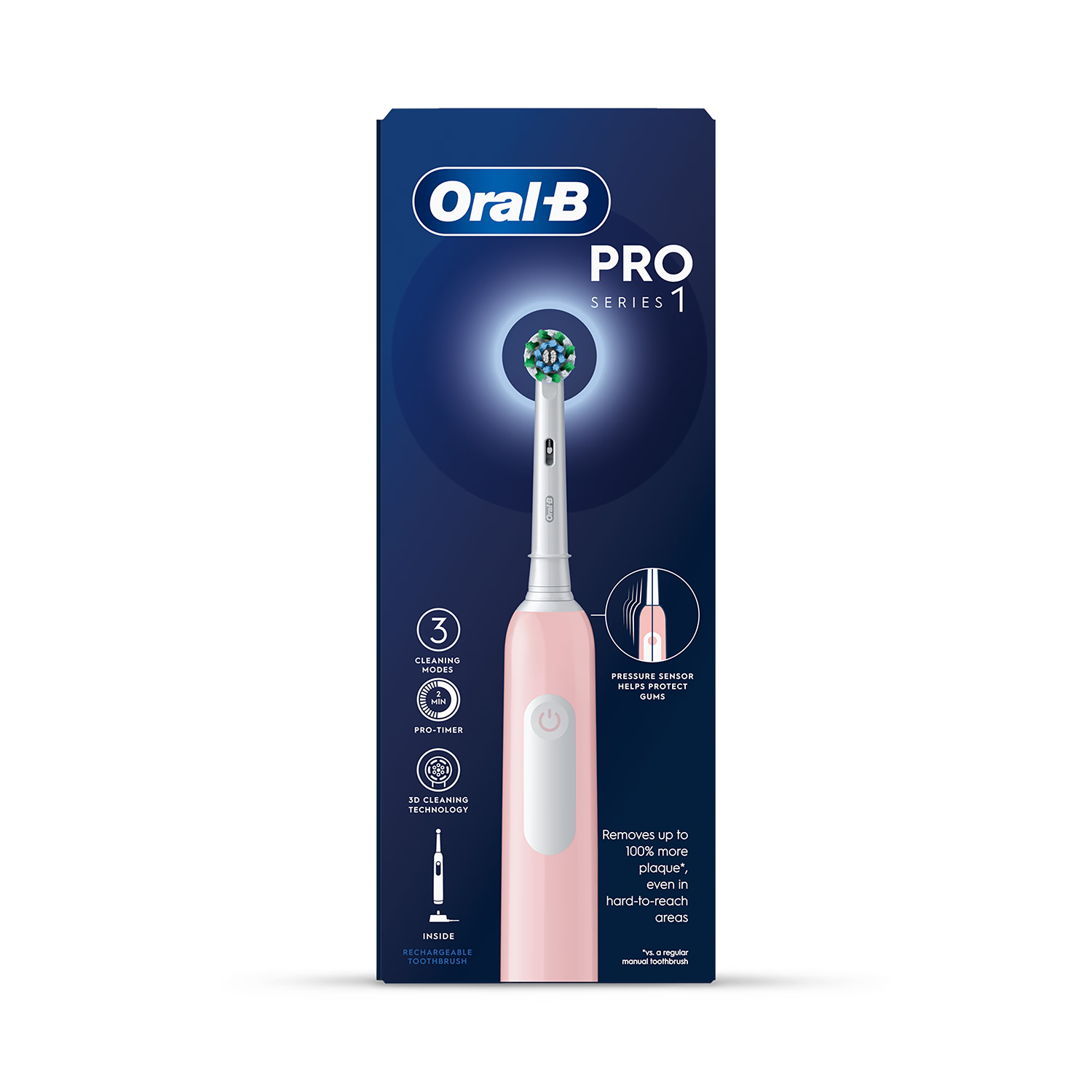 Oral-B Pro Series1 rechargeable toothbrush pink (British brand)