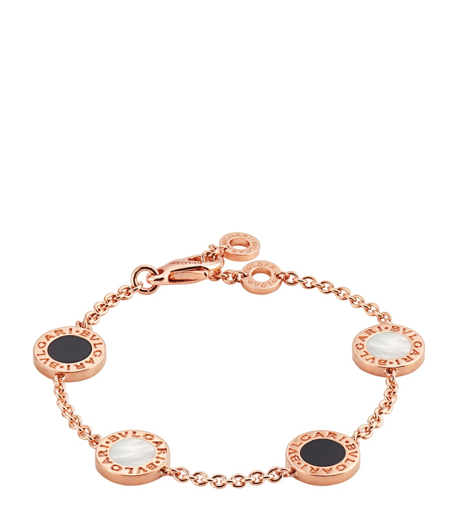 Bvlgari BVLGARI rose gold bracelet mother-of-pearl onyx - British product