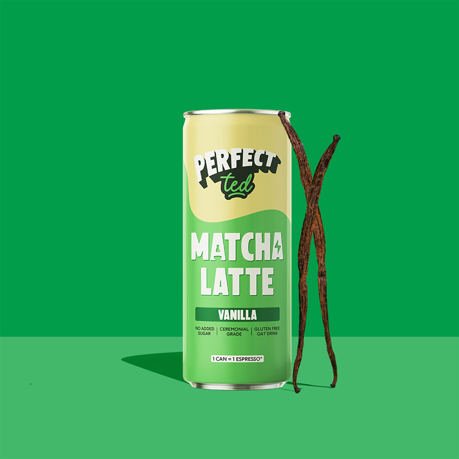 PerfectTed oat matcha latte vanilla 250ml, UK version