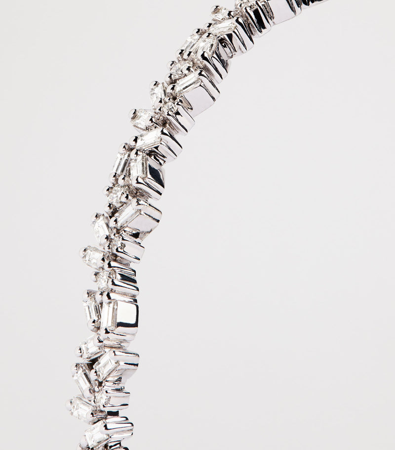 Suzanne Kalan Classic Sparkler bangle 18kt white gold diamonds - British product