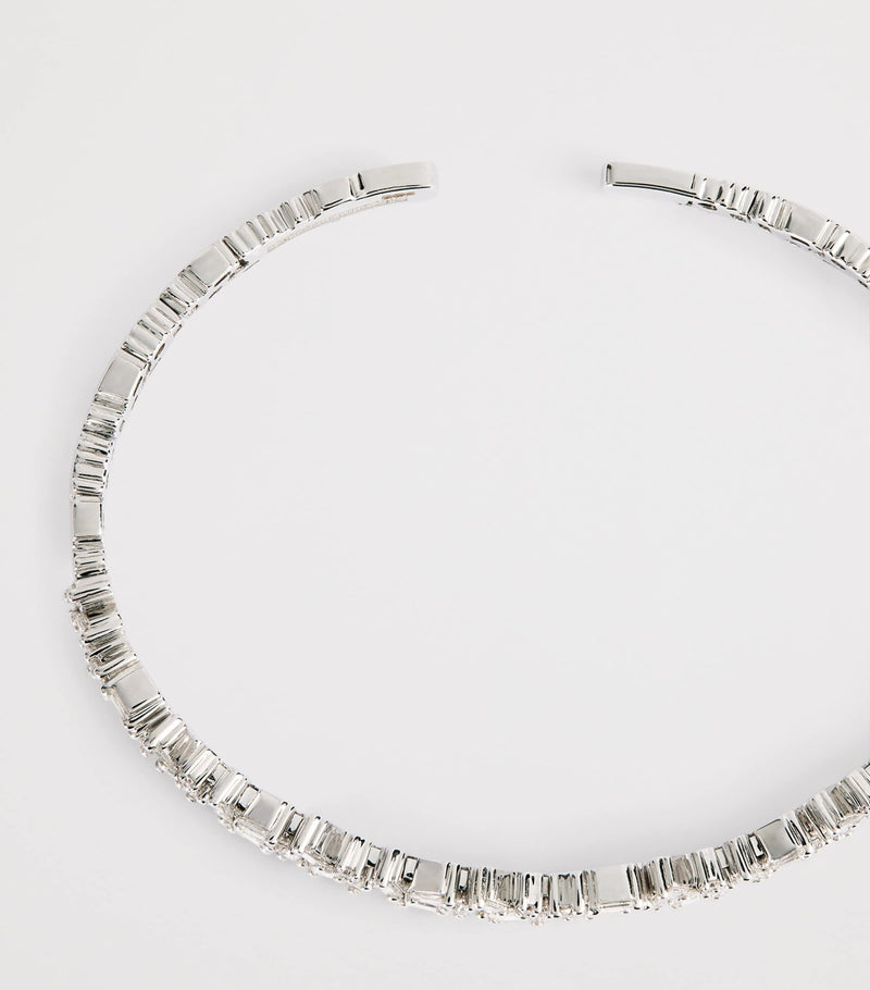 Suzanne Kalan Classic Sparkler bangle 18kt white gold diamonds - British product
