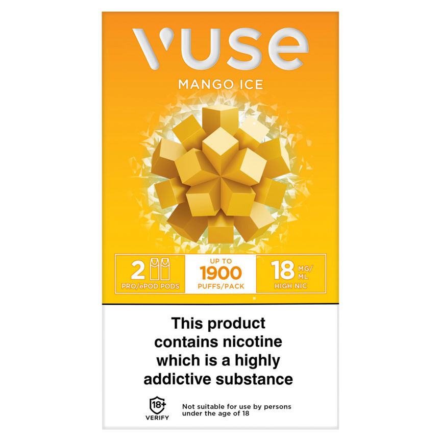 Vuse x2 ePod Pods Mango Ice GOODS ASDA   