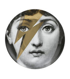 Fornasetti wall plate David Bowie lightning bolt 26cm (British brand)