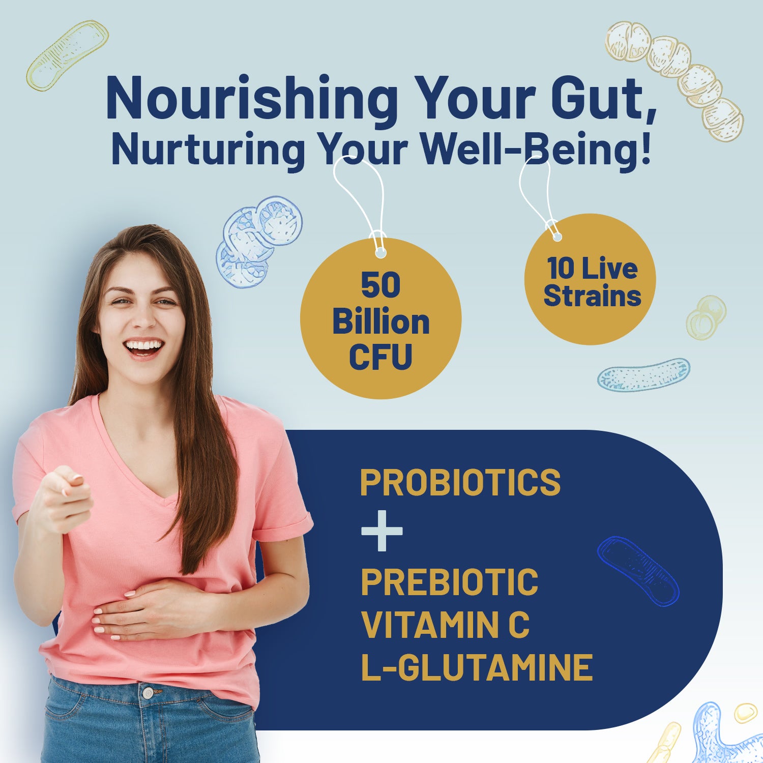 Prowise Healthcare probiotics 50 billion CFU 60 capsules, UK version