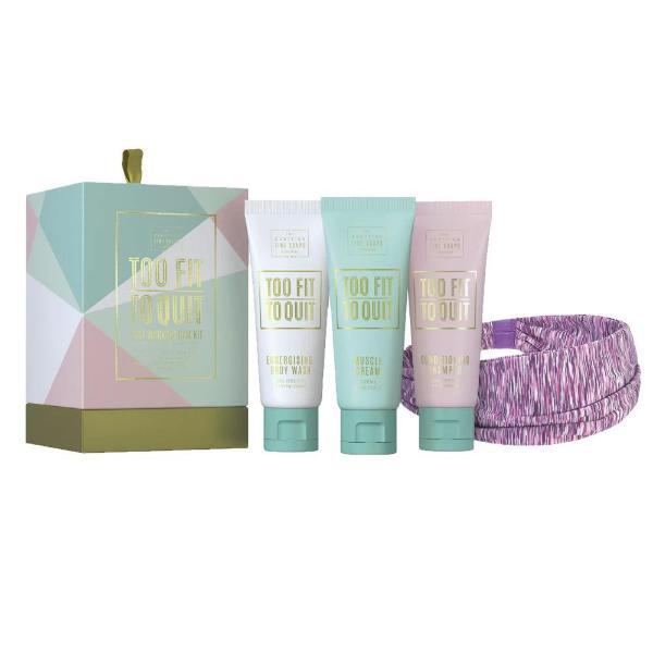 Scottish Fine Soaps gym set body wash shampoo muscle cream, UK version