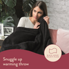 Dreamland SnuggleUp warming throw black 120x160cm (British brand)