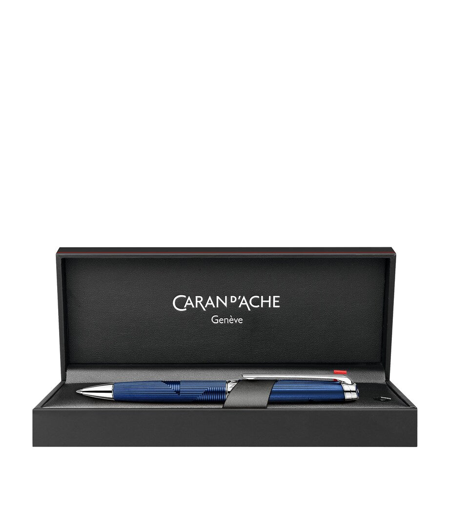 Caran d'Ache Léman Bleu Marin ballpoint pen - British product