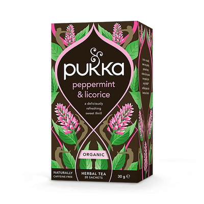 Pukka Pfefferminz- und Lakritztee Kräuterteebeutel 20