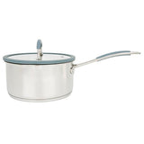 Sainsbury's Home Stainless Steel Saucepan With Silicone Rim 16cm GOODS Sainsburys   