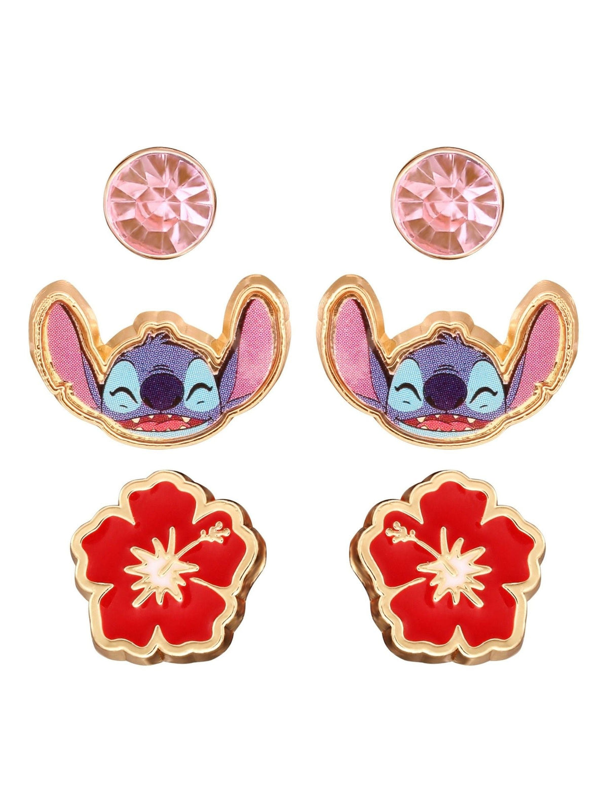 Peers Hardy Disney Lilo & Stitch enamel earring set, UK version