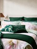 Ted Baker Gardenia Floral duvet cover and pillowcase set in mint green (British brand)