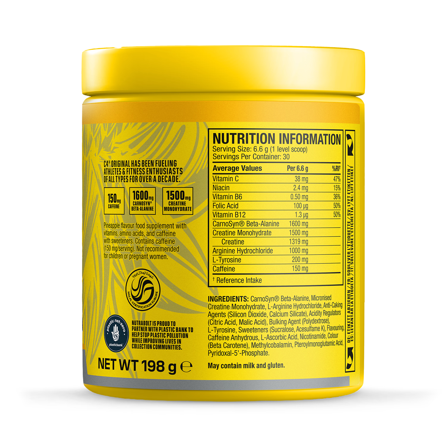 Cellucor C4 Pre Workout Powder Pineapple 198g - British product