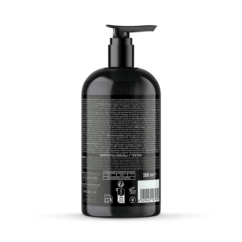 Naturtint Men Hair & Beard Shampoo 500ml (British brand)