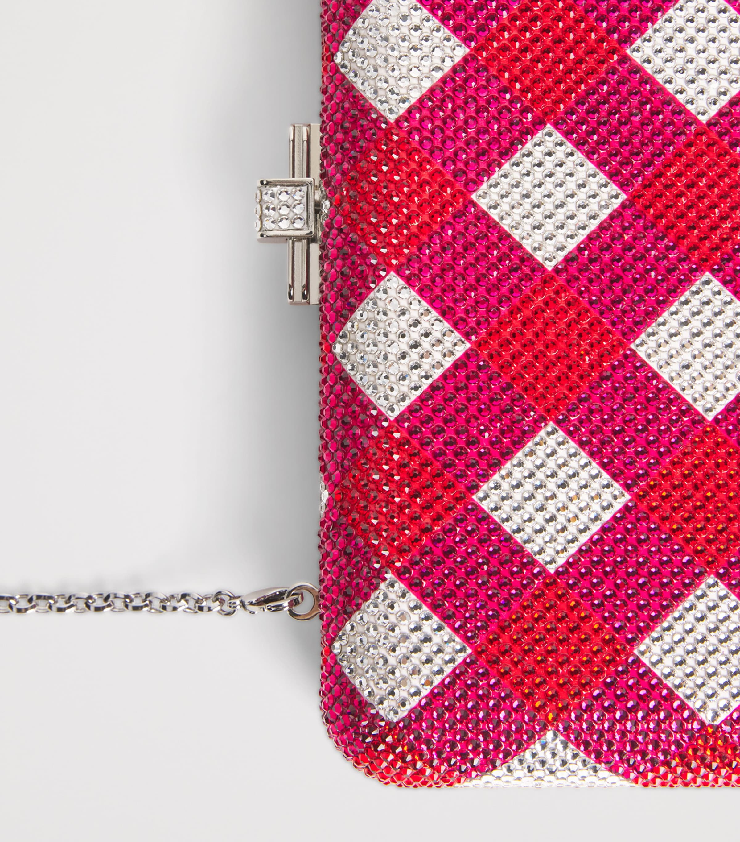 Judith Leiber embellished clutch bag with crystals, UK version