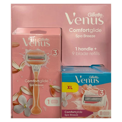 Costco UK Gillette Venus Spa Breeze Razor with 9 Blades - Kjøp online hos McGrocer