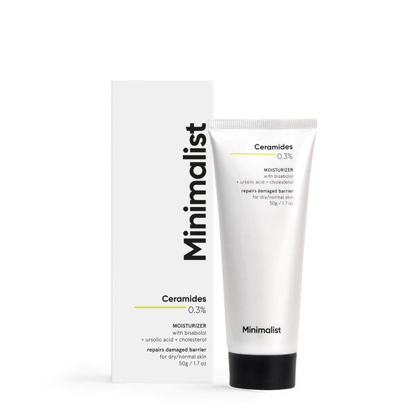 Minimalist Ceramides 0.3% + Bisabolol Moisturiser 50g GOODS Superdrug   