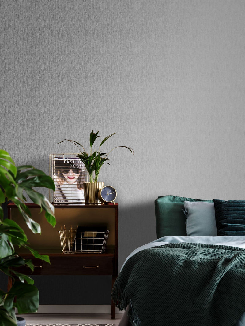 Boutique Grey Marquise Plain Wallpaper 10M