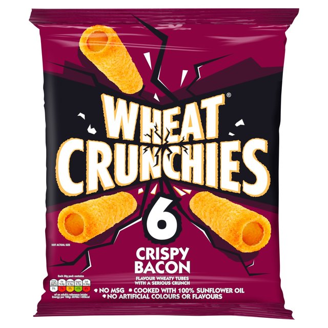 Wheat Crunchies Bacon Multipack Crisps   6 per pack GOODS M&S   