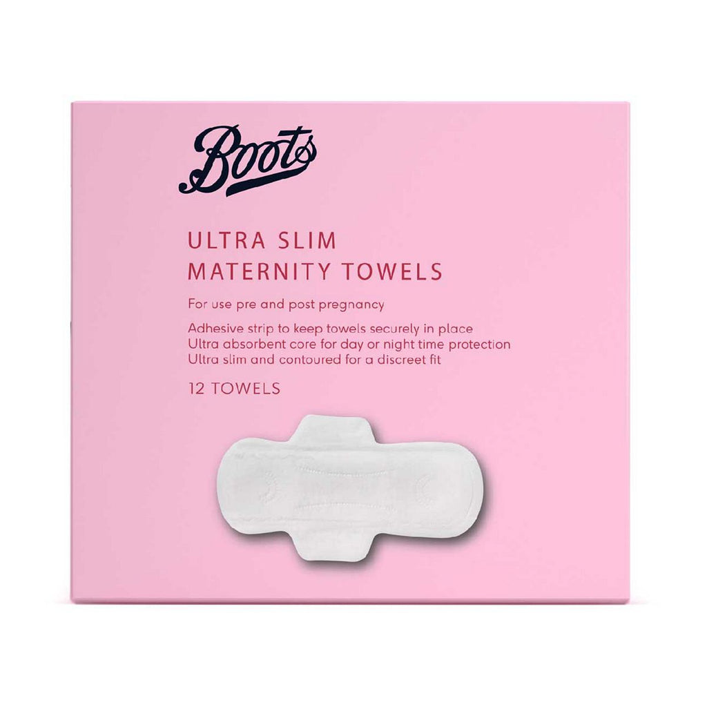 Boots Ultra Slim Maternity Towels 12s