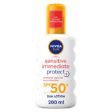 NIVEA SUN Sensitive Immediate Protect Allergy Sun Spray SPF50+ 200ml GOODS Boots   