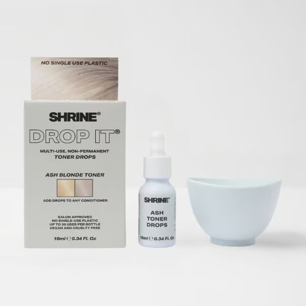 Shrine white blonde hair toner drops (British brand)